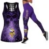 Minnesota Vikings Women's Hollow Out Tank Top + Legging OW13