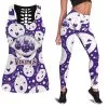 Minnesota Vikings Women's Hollow Out Tank Top + Legging XQ13
