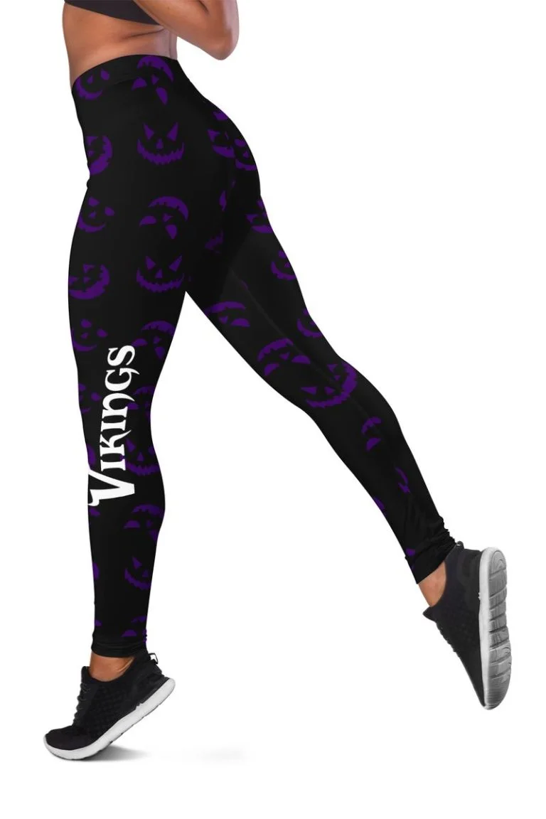 Minnesota Vikings Women's Hollow Out Tank Top + Legging OR24 - Image 3