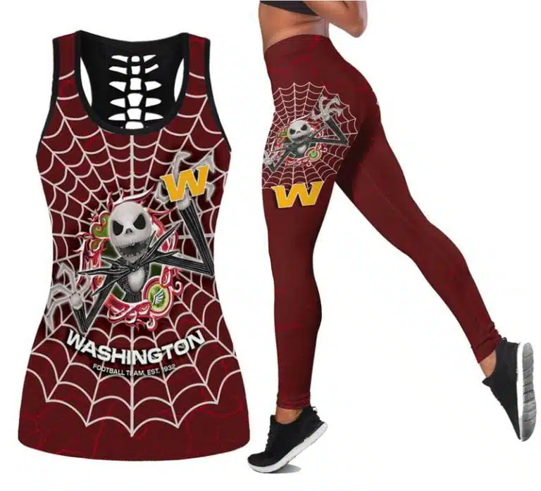 Washington Football Women's Hollow Out Tank Top + Legging NG56