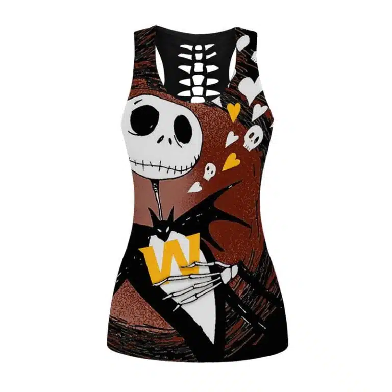 Washington Football Women's Hollow Out Tank Top + Legging TW46 - Image 2