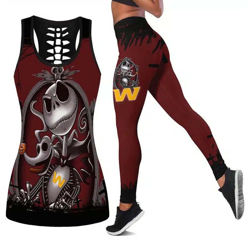 Washington Football Women's Hollow Out Tank Top + Legging EK19