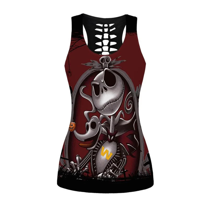 Washington Football Women's Hollow Out Tank Top + Legging EK19 - Image 2