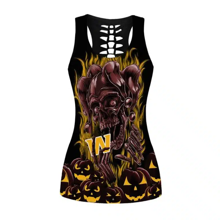 Washington Football Women's Hollow Out Tank Top + Legging EH34 - Image 2