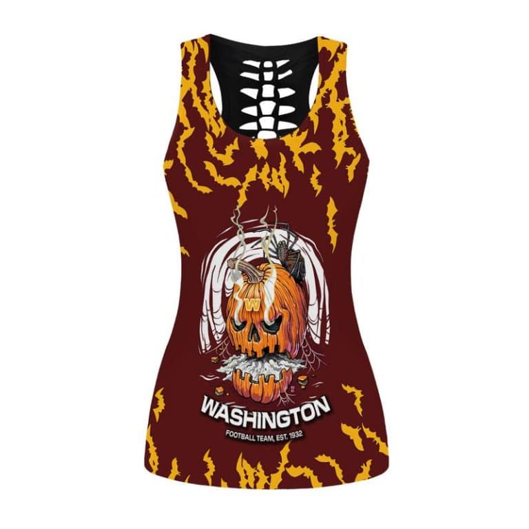 Washington Football Women's Hollow Out Tank Top + Legging TX65 - Image 2