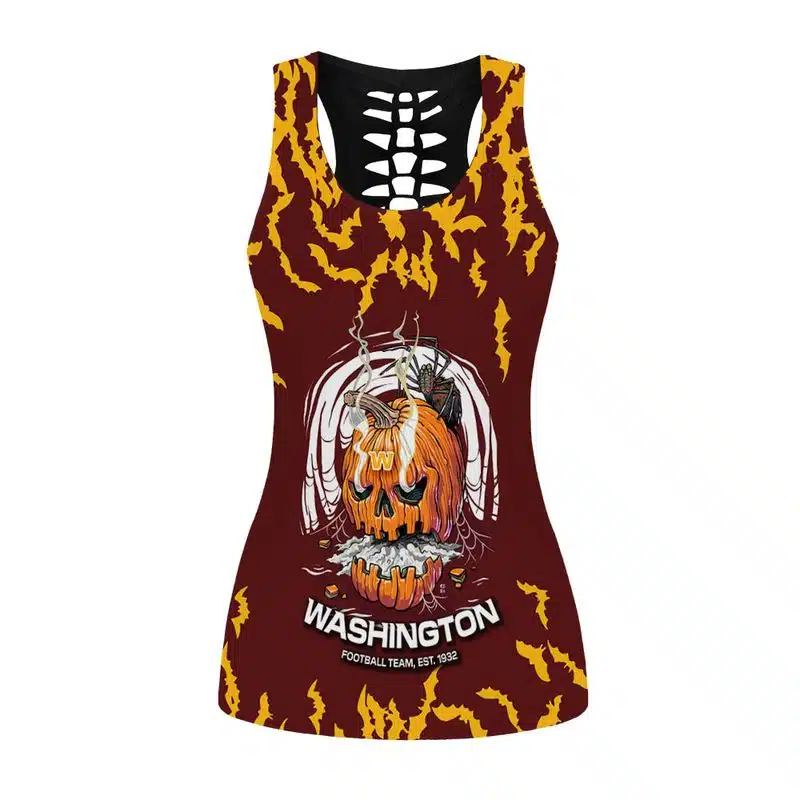 Washington Football Women's Hollow Out Tank Top + Legging TX65 - Image 2