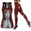 Washington Football Women's Hollow Out Tank Top + Legging KY39