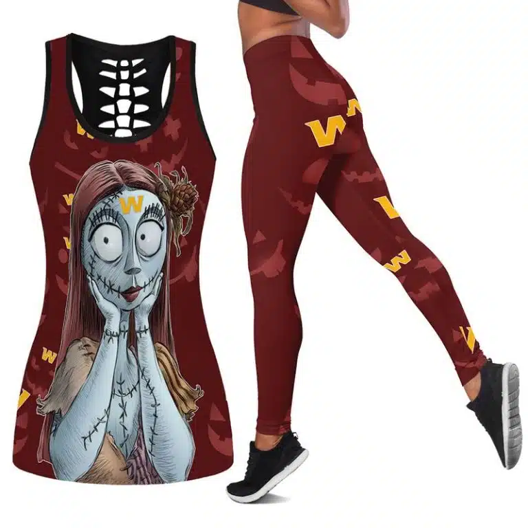 Washington Football Women's Hollow Out Tank Top + Legging KY39