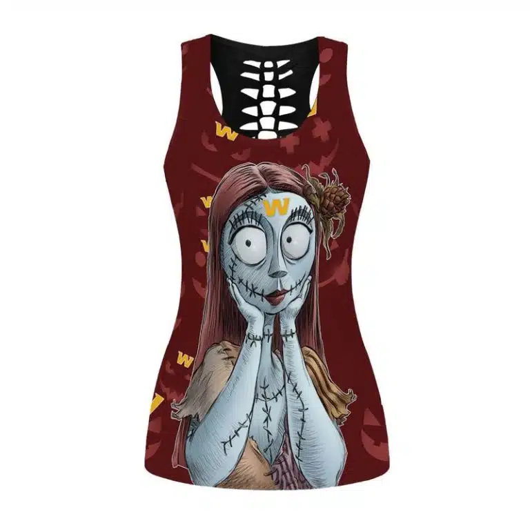 Washington Football Women's Hollow Out Tank Top + Legging KY39 - Image 2