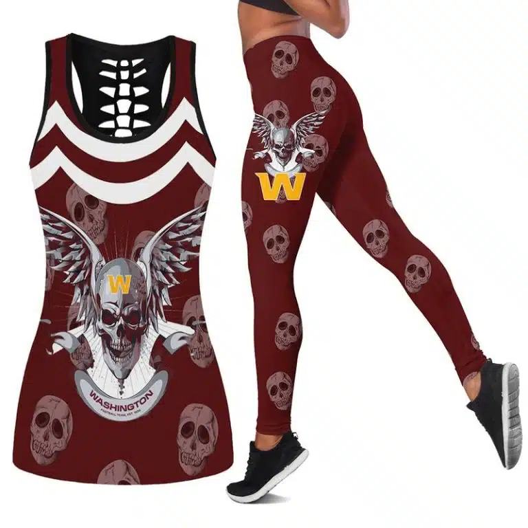 Washington Football Women's Hollow Out Tank Top + Legging EX23