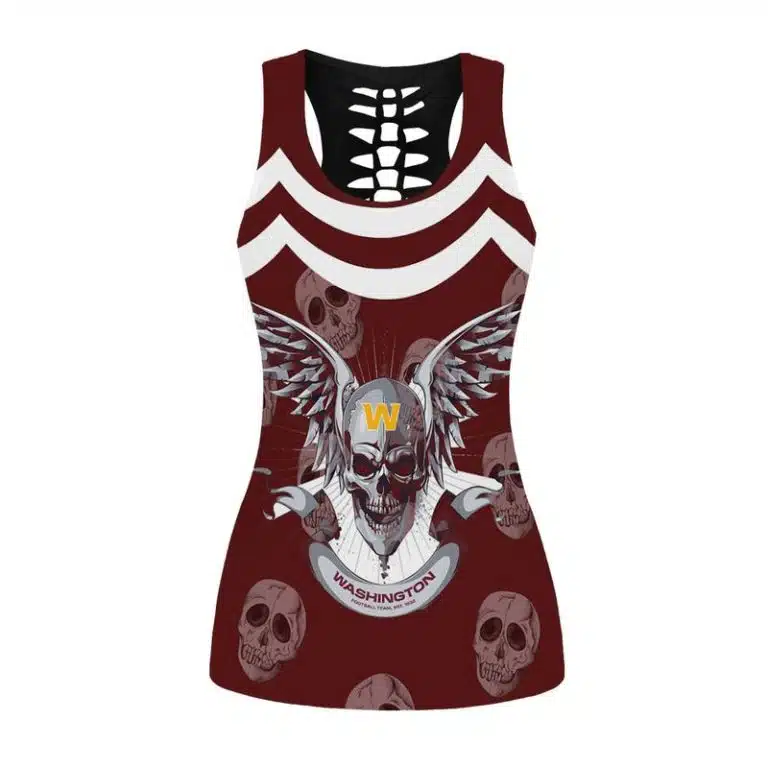 Washington Football Women's Hollow Out Tank Top + Legging EX23 - Image 2