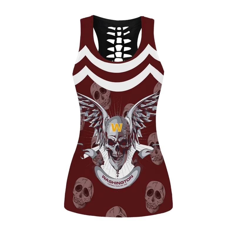 Washington Football Women's Hollow Out Tank Top + Legging EX23 - Image 2