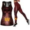 Washington Football Women's Hollow Out Tank Top + Legging EJ45