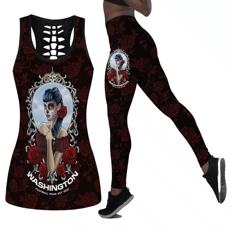 Washington Football Women's Hollow Out Tank Top + Legging TW11