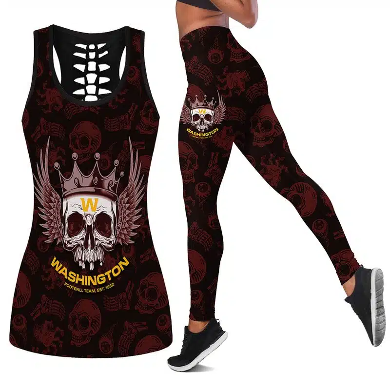 Washington Football Women's Hollow Out Tank Top + Legging QU13