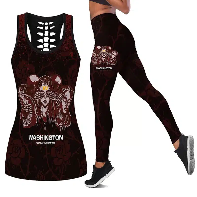 Washington Football Women's Hollow Out Tank Top + Legging LW67