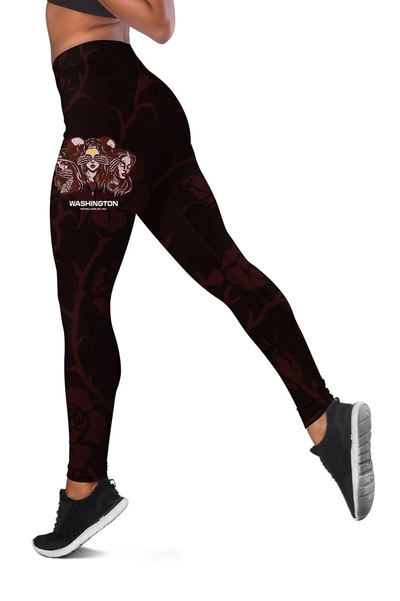 Washington Football Women's Hollow Out Tank Top + Legging LW67 - Image 3