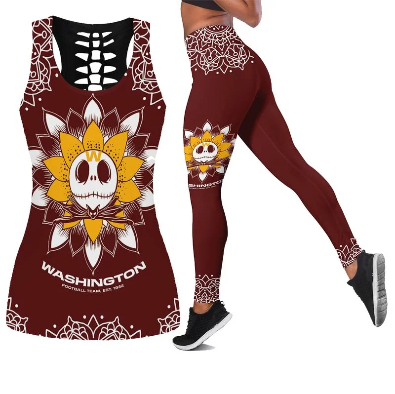 Washington Football Women's Hollow Out Tank Top + Legging LE76
