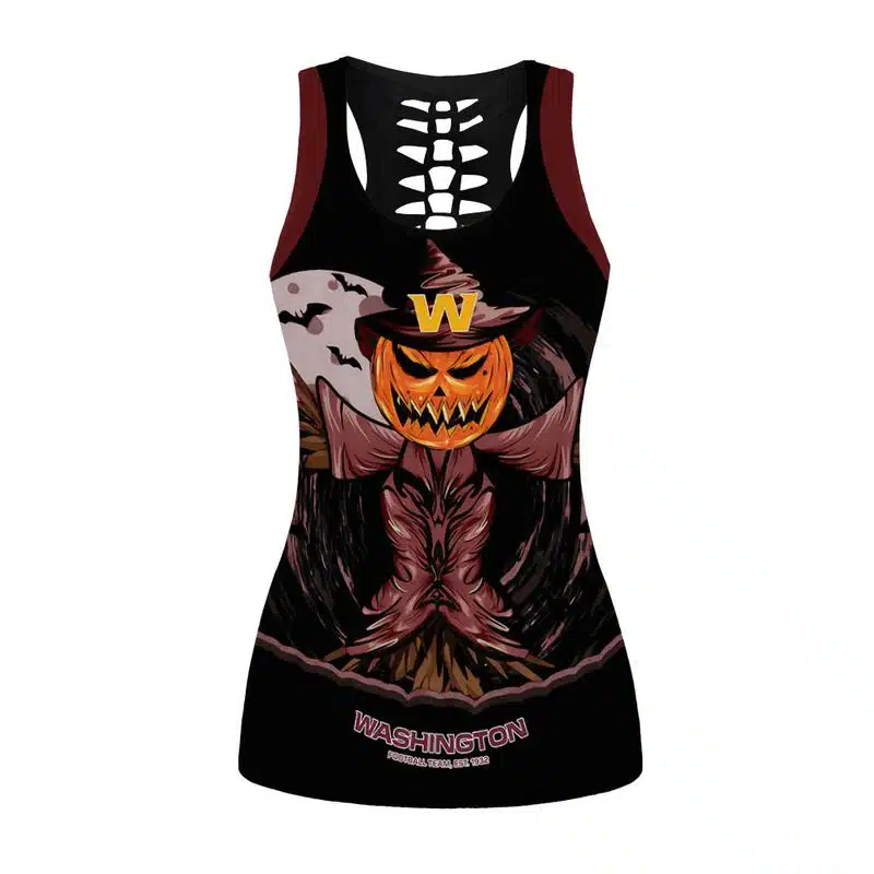 Washington Football Women's Hollow Out Tank Top + Legging RK73 - Image 2