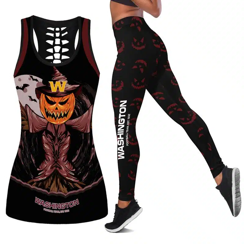 Washington Football Women's Hollow Out Tank Top + Legging RK73