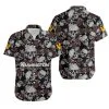Combo Washington Football Button-Up Shirt & Men Shorts JD71
