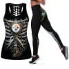 Pittsburgh Steelers Women's Hollow Out Tank Top + Legging JT28