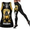 Pittsburgh Steelers Women's Hollow Out Tank Top + Legging EK19