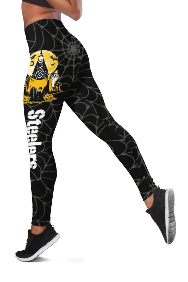 Pittsburgh Steelers Women's Hollow Out Tank Top + Legging EK19 - Image 3