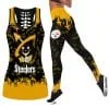 Pittsburgh Steelers Women's Hollow Out Tank Top + Legging WT47