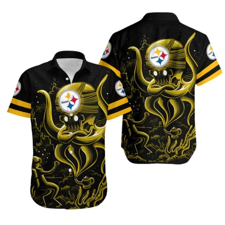 Pittsburgh Steelers Button-Up Shirt DK41