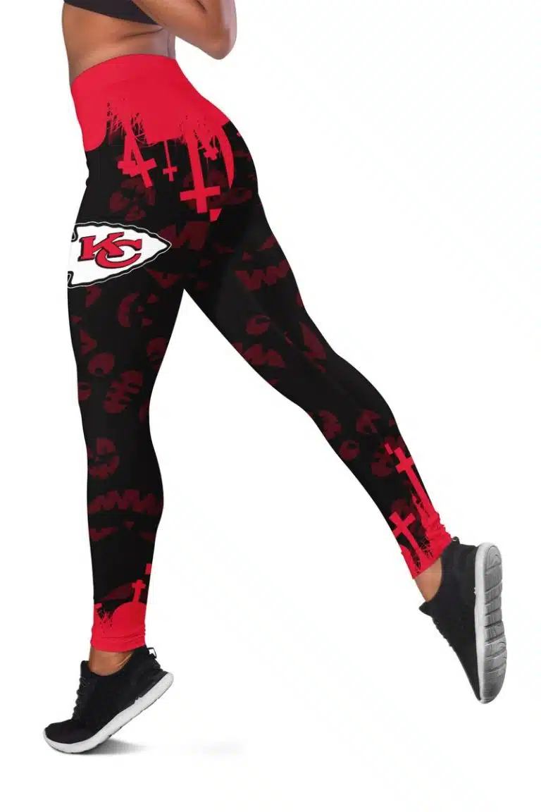 Kansas City Chiefs Women's Hollow Out Tank Top + Legging LT24 - Image 3