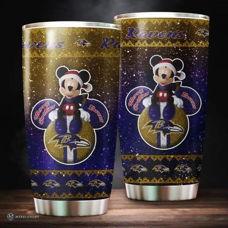 Baltimore Ravens Christmas Tumbler Cup