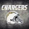 Los Angeles Chargers Distressed Rug