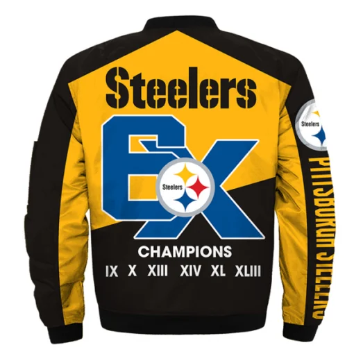 Pittsburgh Steelers Bomber Jacket HW66 - Image 2