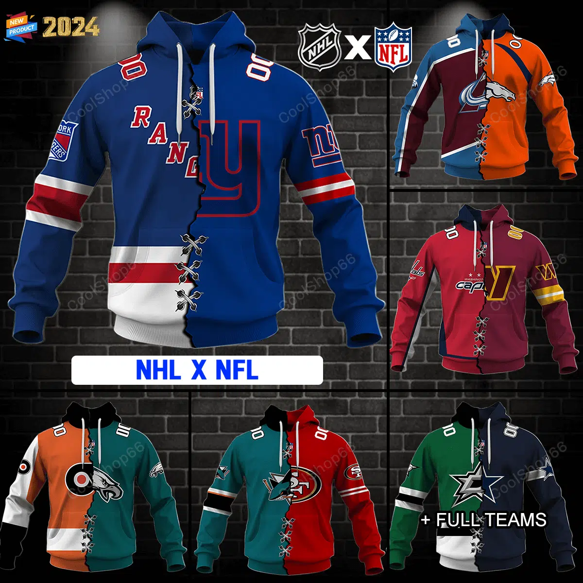 NHL x NFL, Select Any 2 Teams to Mix and Match! - Image 2