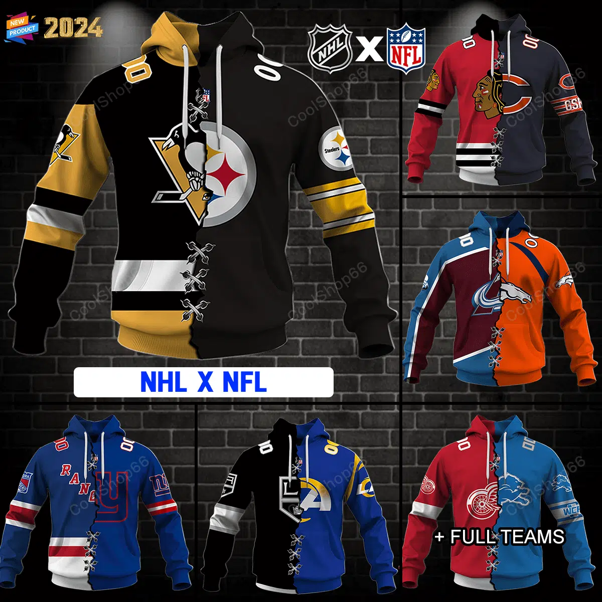 NHL x NFL, Select Any 2 Teams to Mix and Match! - Image 3