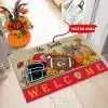 01-Kansas City Chiefs Welcome Fall Football Doormat – Custom name