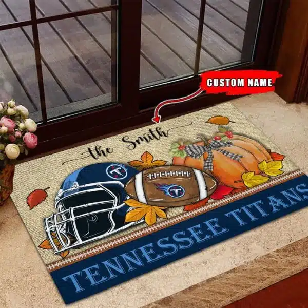 31-Tennessee Titans Fall Football Doormat – Custom name - Image 3