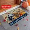 02-Dallas Cowboys Fall Football Doormat – Custom name