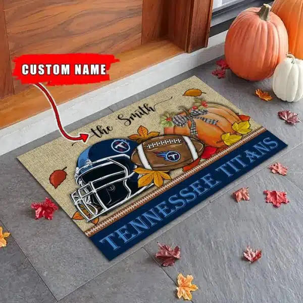31-Tennessee Titans Fall Football Doormat – Custom name