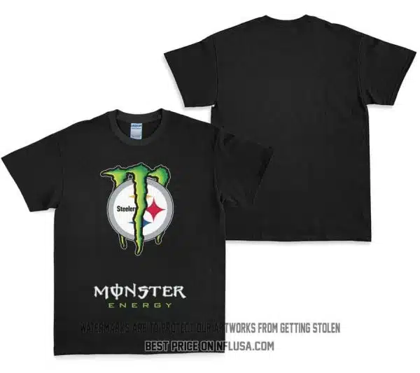 Monster Energy - Pittsburgh Steelers - Limited Edition - Unisex Cotton Tee