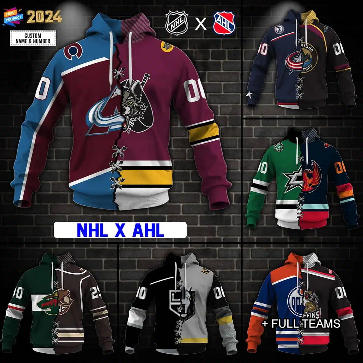 NHL X AHL Hockey Special Design | Select Any 2 Teams To Mix And Match! - Image 6