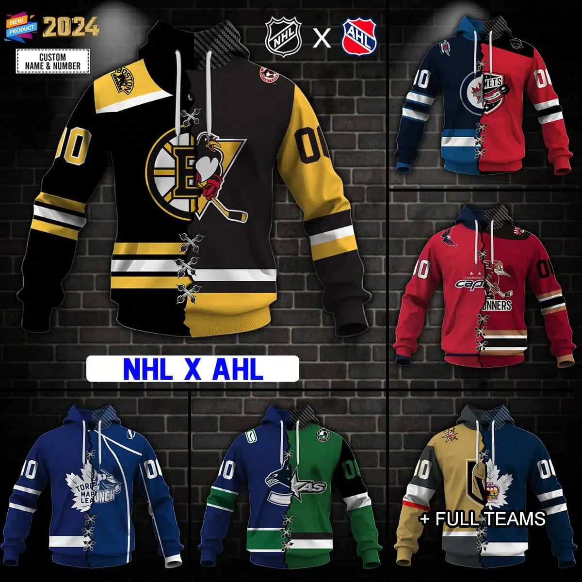 NHL X AHL Hockey Special Design | Select Any 2 Teams To Mix And Match! - Image 8