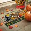 12-Green Bay Packers Welcome Fall Football Doormat – Custom name