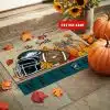 11-Philadelphia Eagles Welcome Fall Football Doormat – Custom name