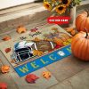 27-Los Angeles Chargers Welcome Fall Football Doormat – Custom name