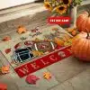 07-San Francisco 49ers Welcome Fall Football Doormat – Custom name