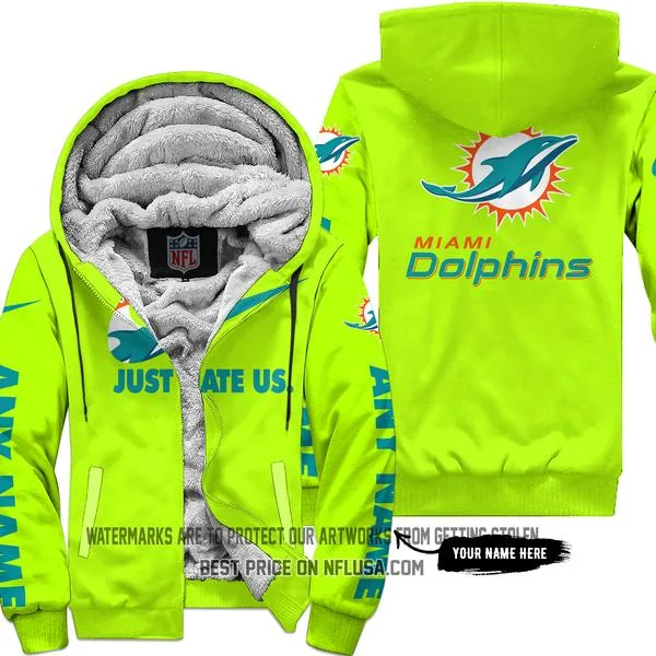 Limited Edition - Miami Dolphins - Fleece Zip Hoodie
