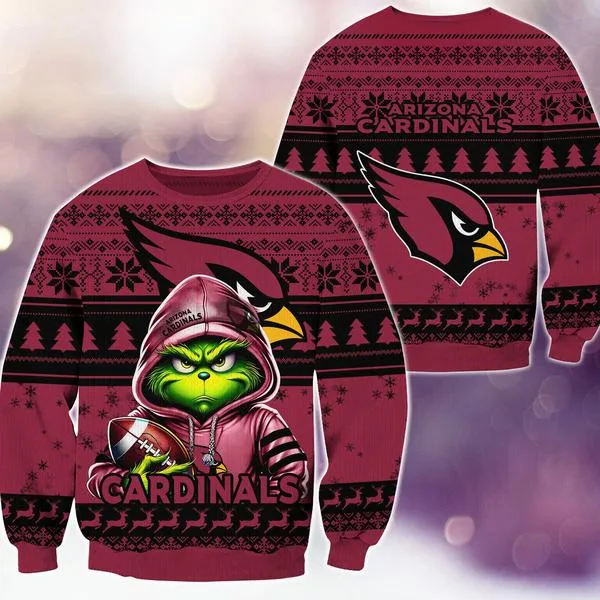 Arizona Cardinals Christmas Grinch M2 Knitted Sweater