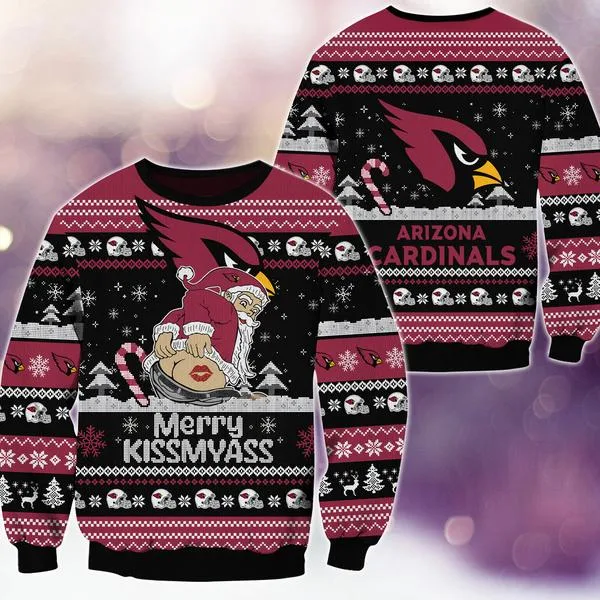 Arizona Cardinals Merrykissmyass Knitted Sweater